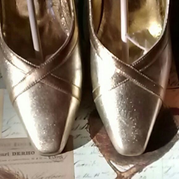Pancaldi Heels in Gold Leather - Picture 5 of 12